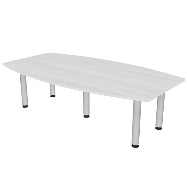 45.25 in W, 84 in L, 29 in H, Engineered Wood Top, White